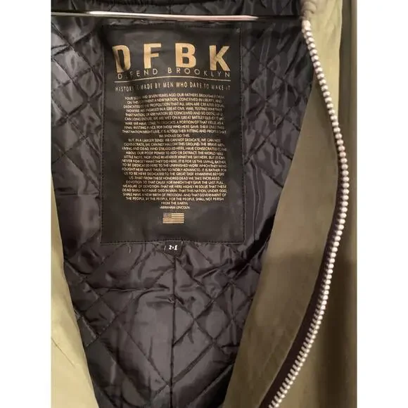NWT DFBK - Defend Brooklyn / Olive green jacket / M - Picture 6 of 8